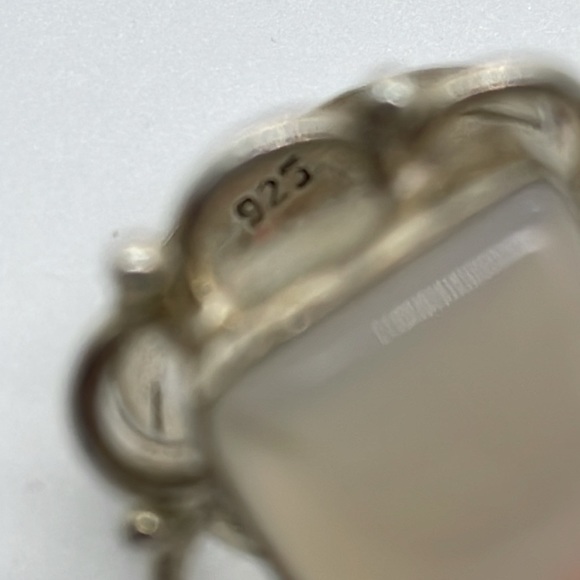 Moonstone Agate 925 Ring - Picture 4 of 4